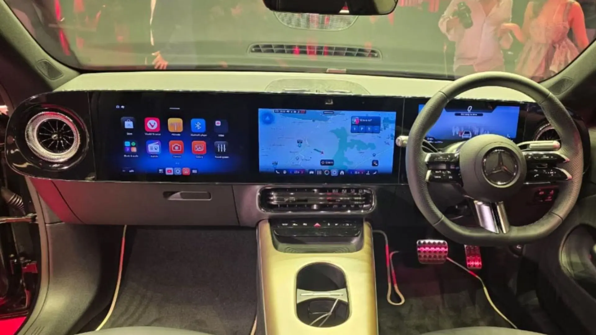 Interior of Mercedes CLA 250+ LR. Image Credit: Autocar India