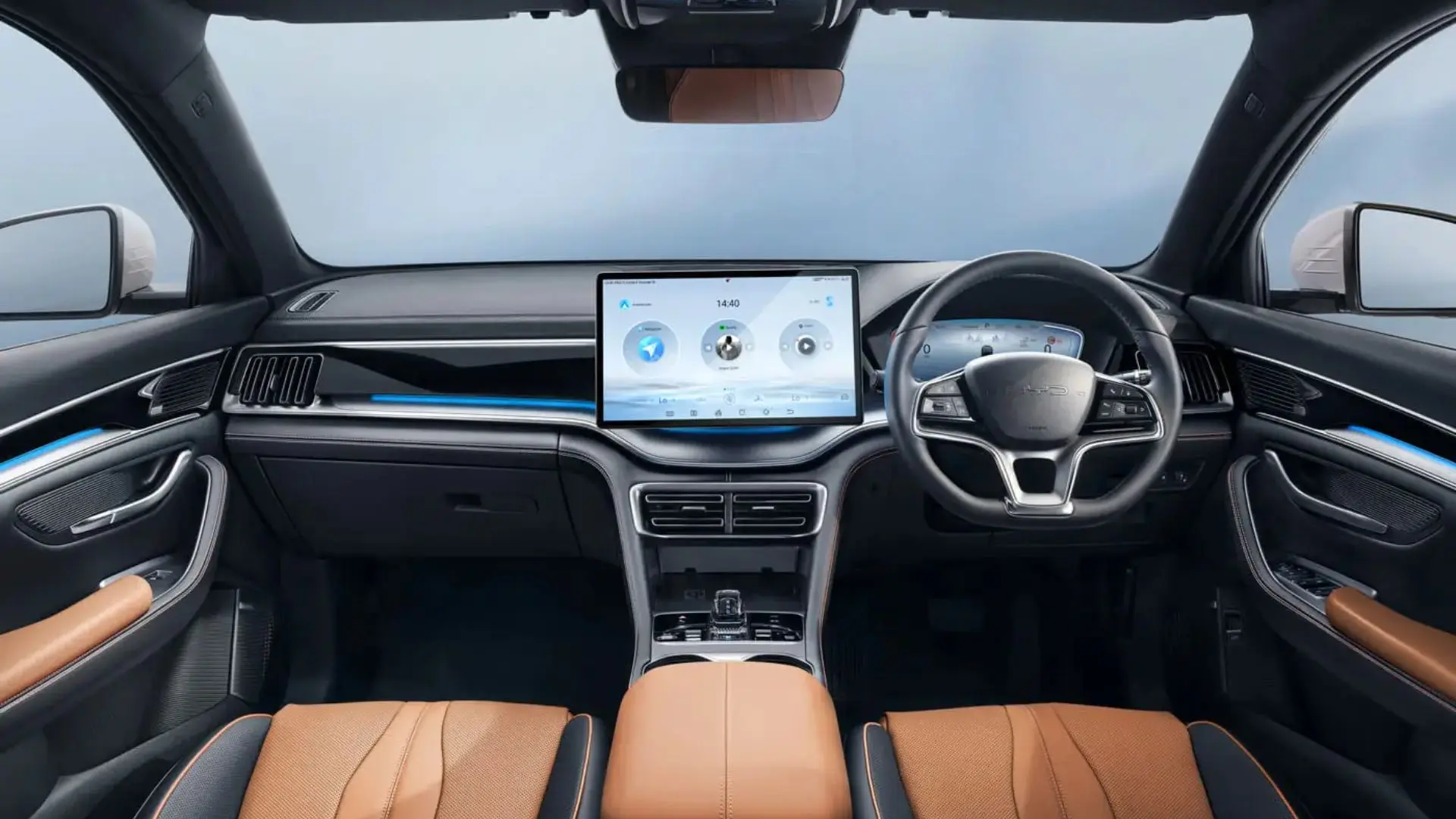 Interior Cabin of BYD Sealion 6 used for representational purpose. Image source: BYD Website