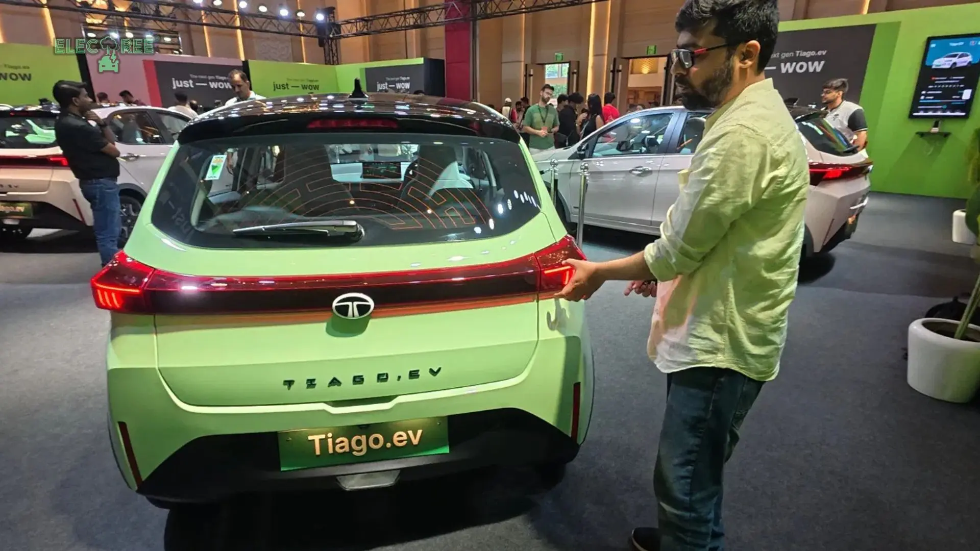 Rear of New Tata Tiago EV