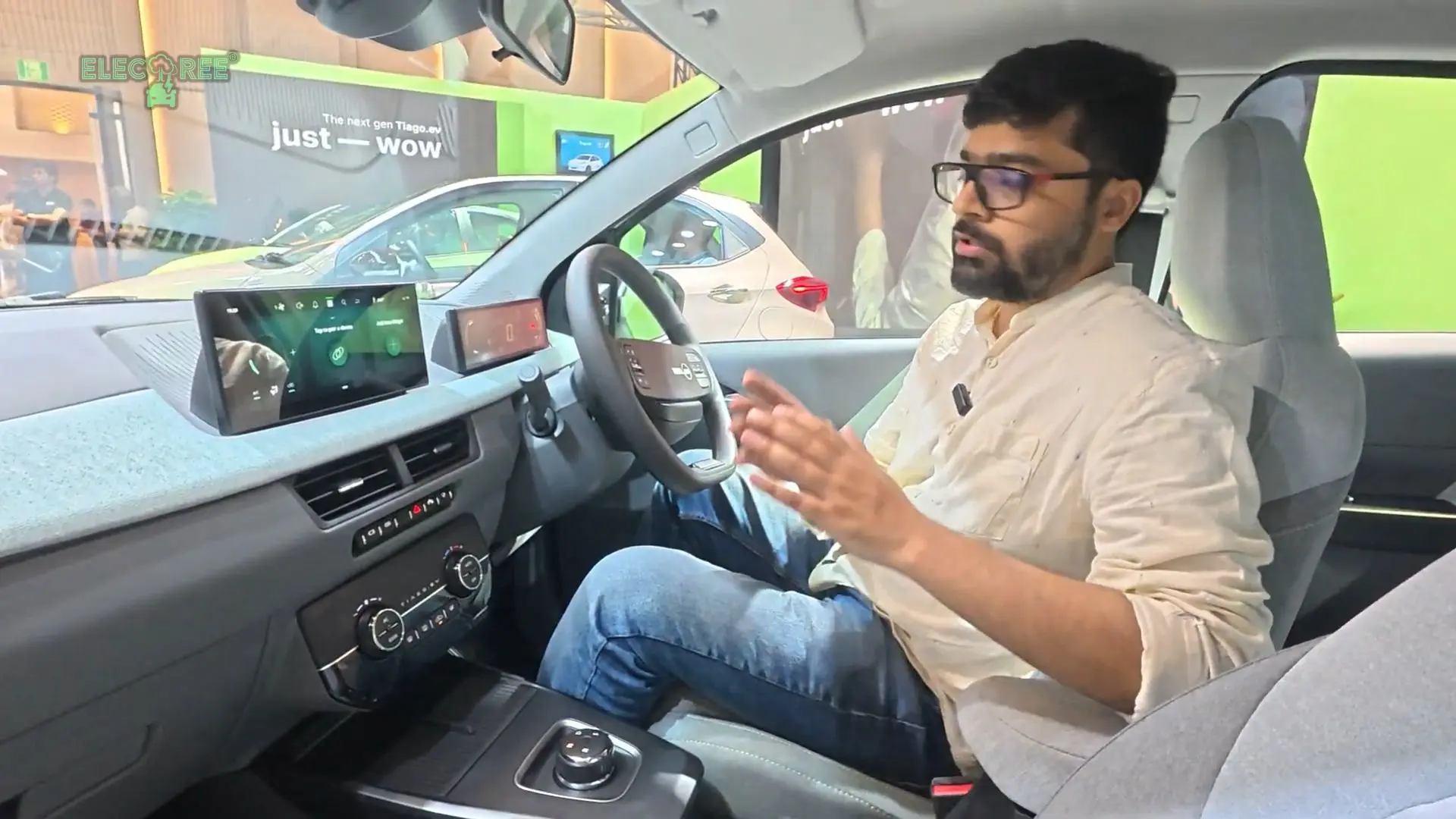 Front Interior of New Tata Tiago EV