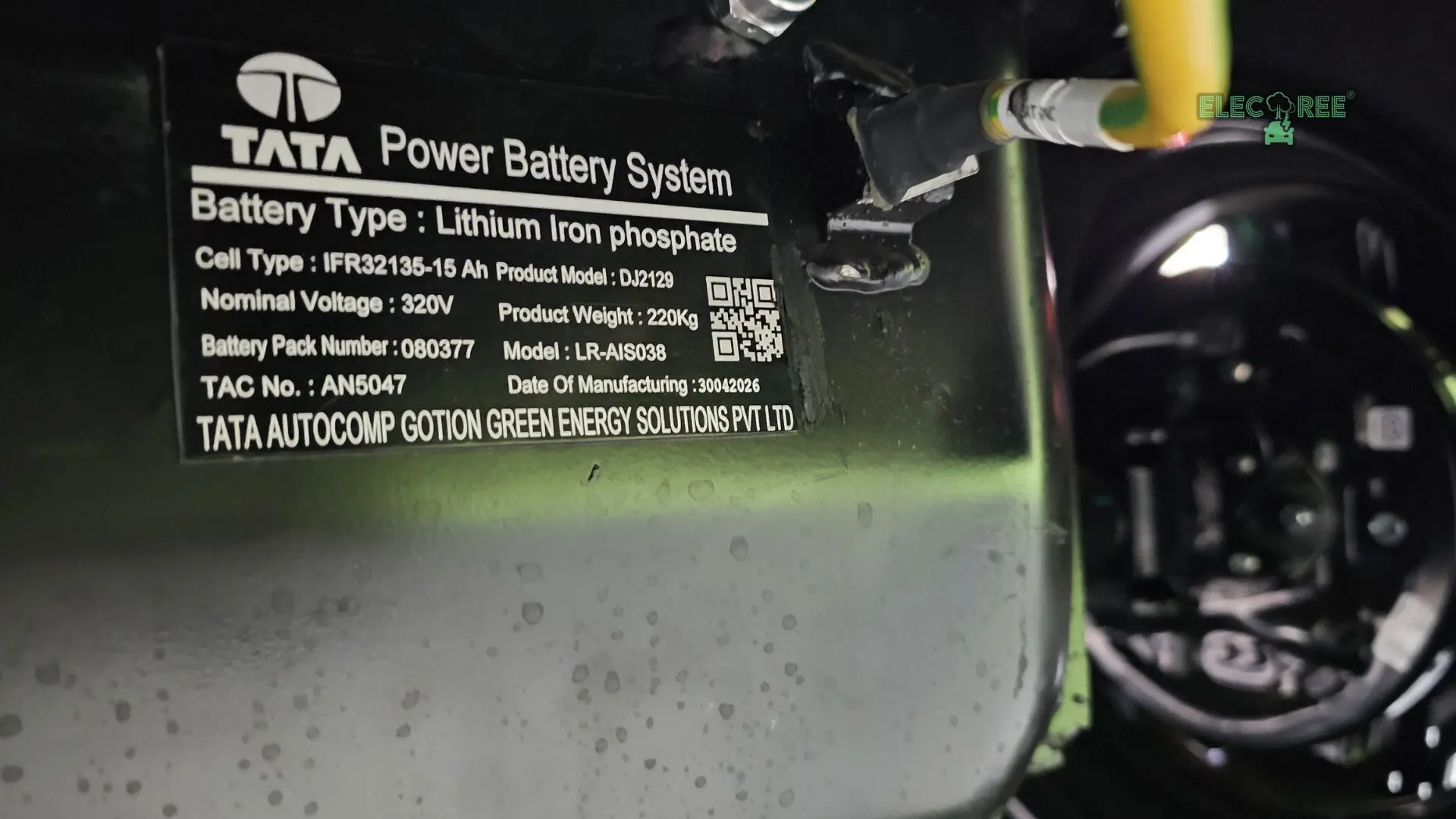 Battery Pack of Tata Tiago EV is manufactured by Gotion. Image Credit Ferrari Rules