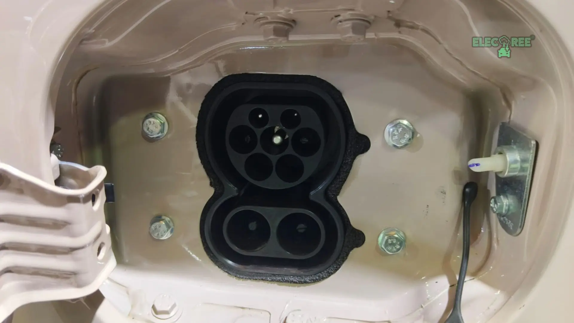 Charging Port of the Tata Tiago EV