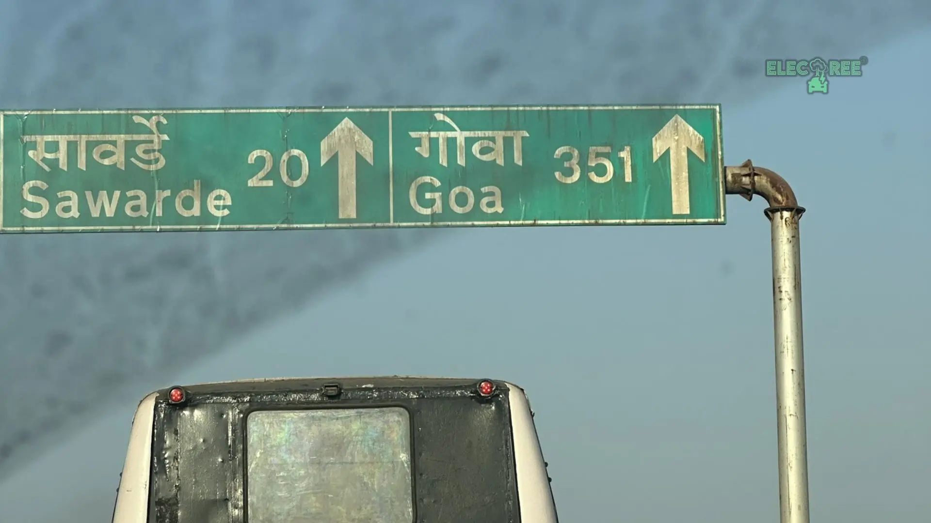 Selvakumar en-route to Goa in his Nexon EV 45