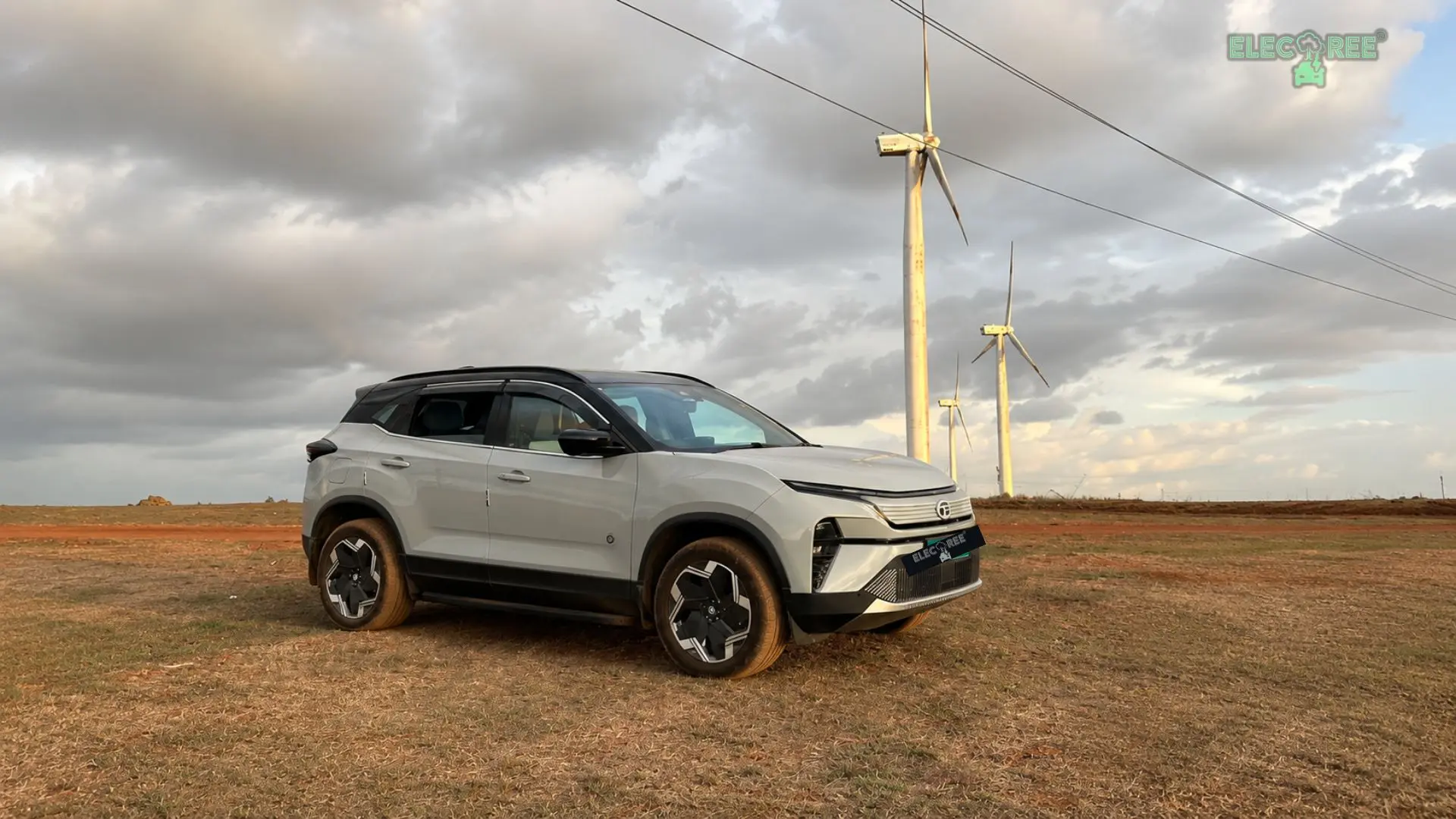 Tushar took his Harrier EV off-road at Devgiri Hills