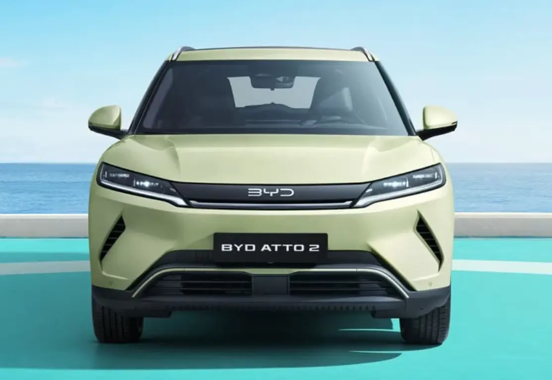 BYD Atto 2 will be the most affordable EV from BYD in India. Expected to launch in late 2026. Image Source - BYD
