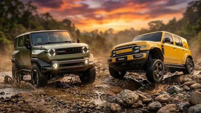 Mahindra Thar.e vs JSW iCar V23 : Electric 4x4 Comparison