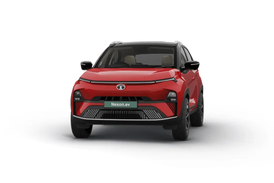 TATA Nexon EV in Flame Red Dual Tone
