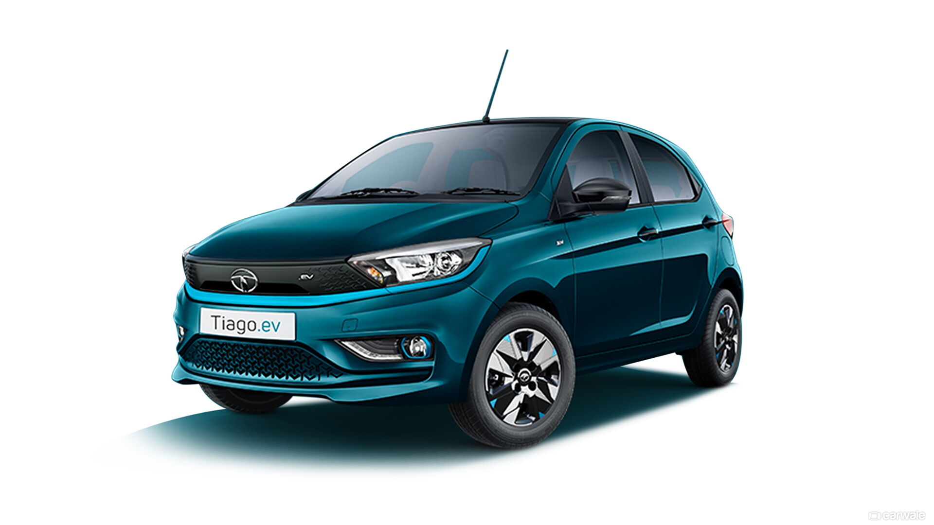 TATA Tiago EV in Signature Teal Blue