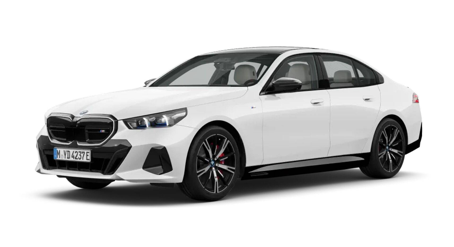 BMW i5 M60 xDrive in Alpine White Solid