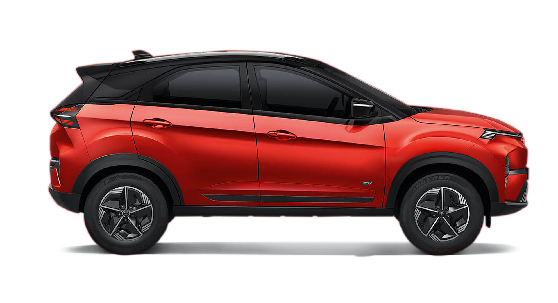 TATA Nexon EV Empowered Plus 45 in Flame Red
