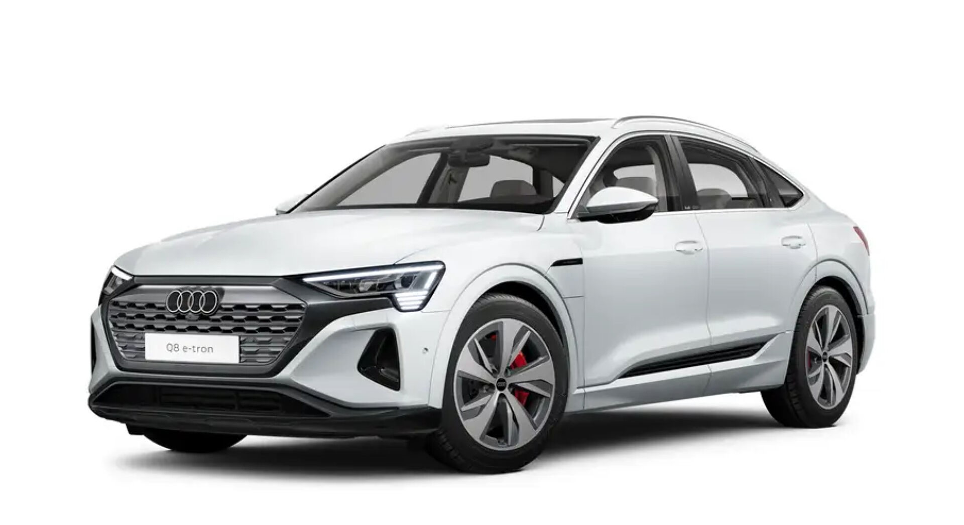 Audi Q8 55 e-tron in Glacier White Metallic
