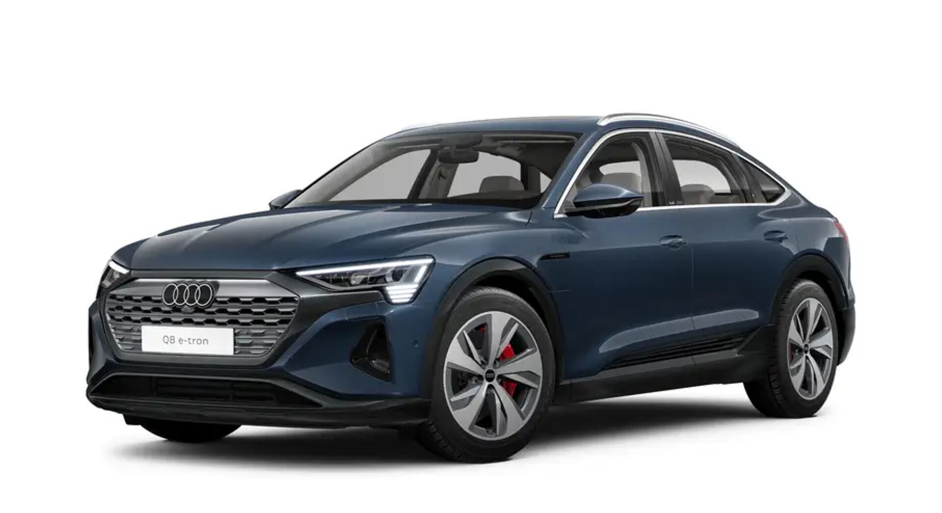 Audi Q8 55 e-tron in Plasma Blue Metallic