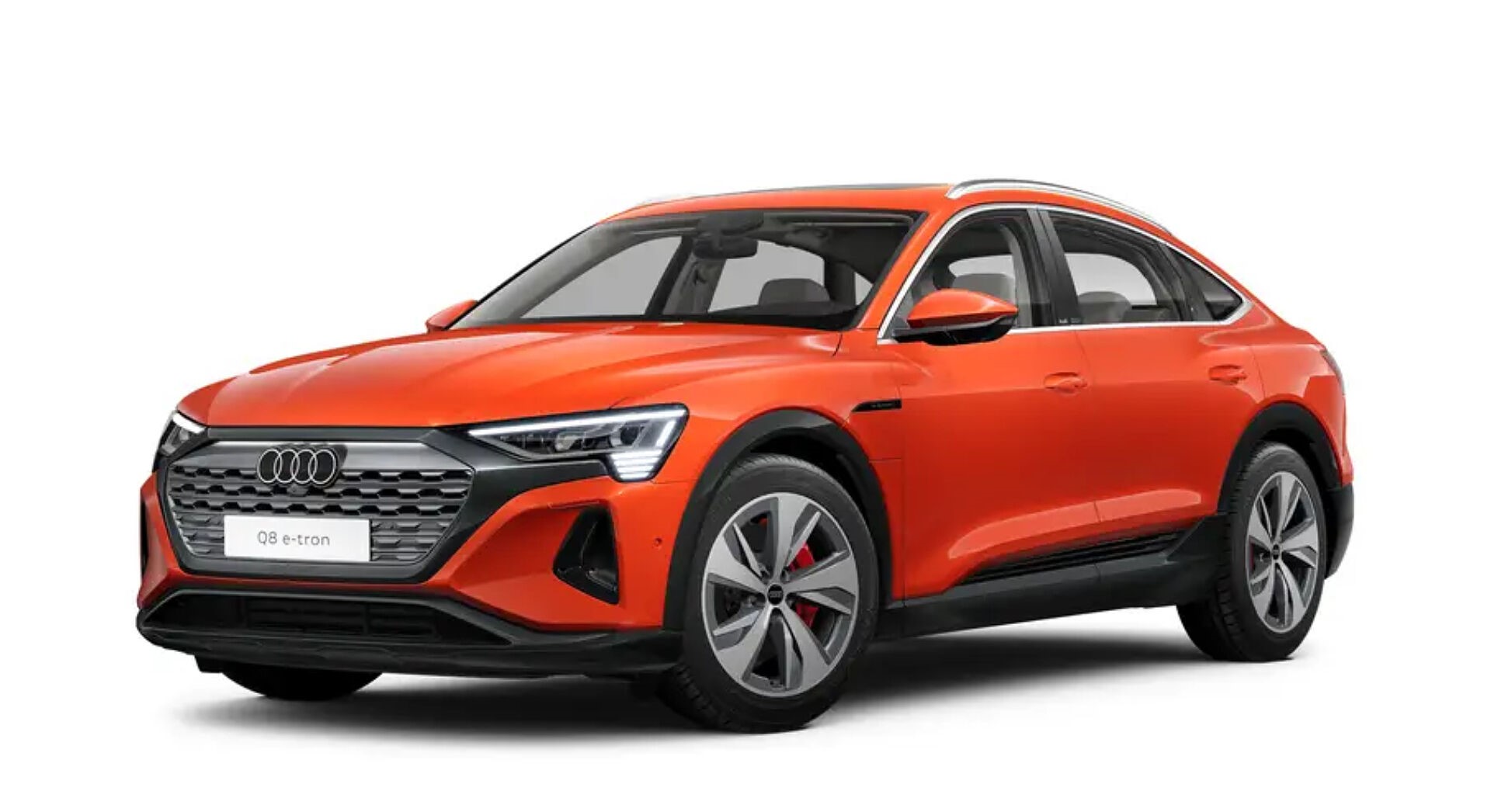 Audi Q8 55 e-tron in Soneira Red Metallic
