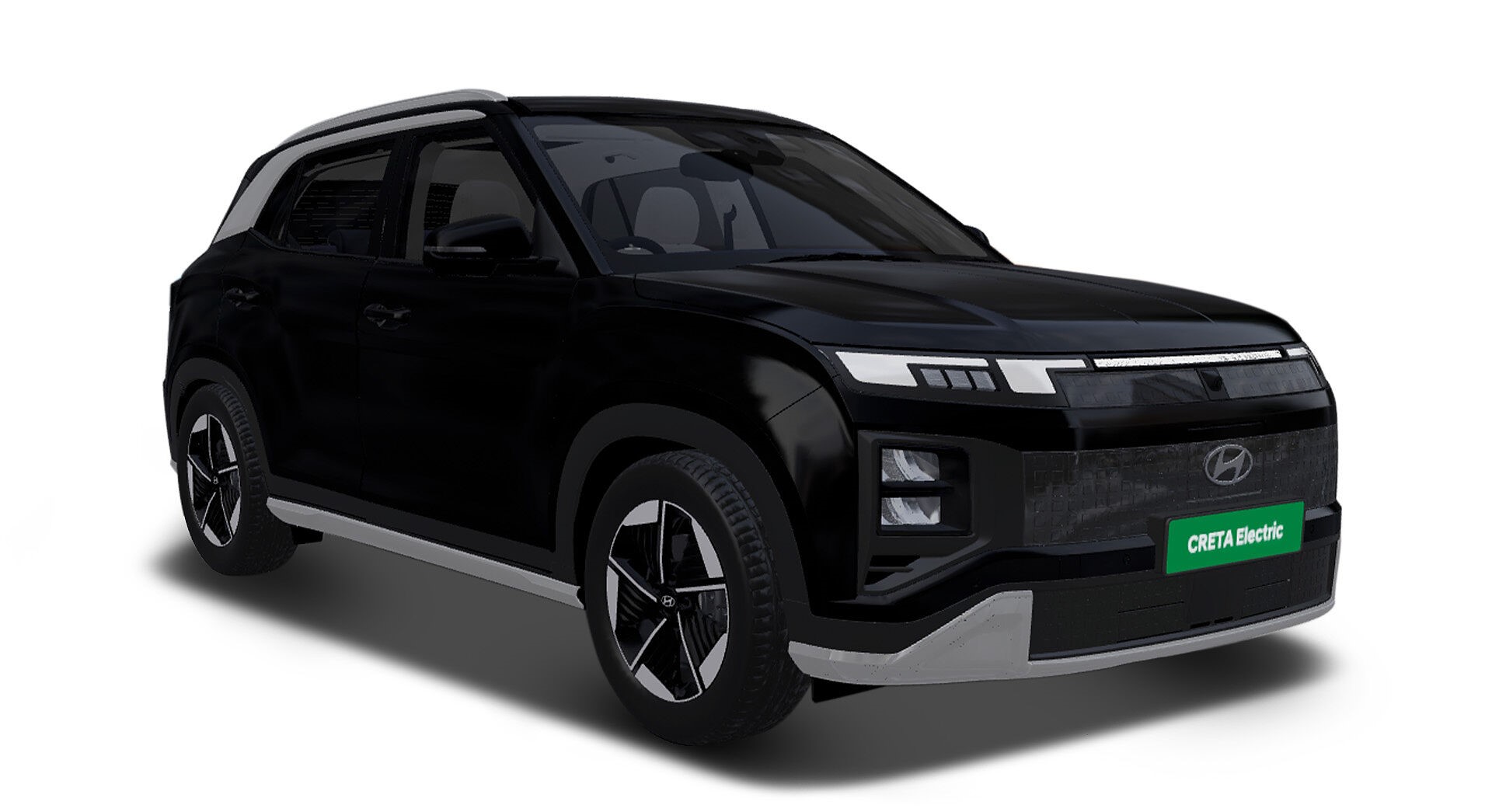 Hyundai Creta Electric Excellence Knight LR in Abyss Black Pearl Metallic