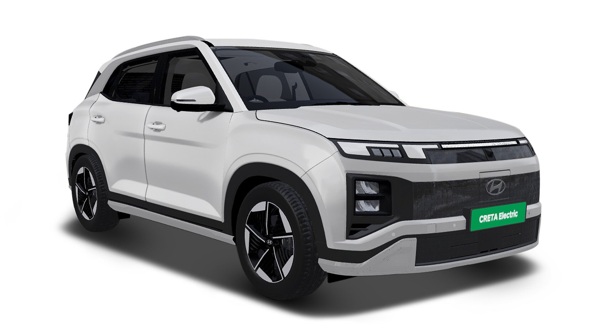 Hyundai Creta Electric Excellence Knight LR in Atlas White Metallic