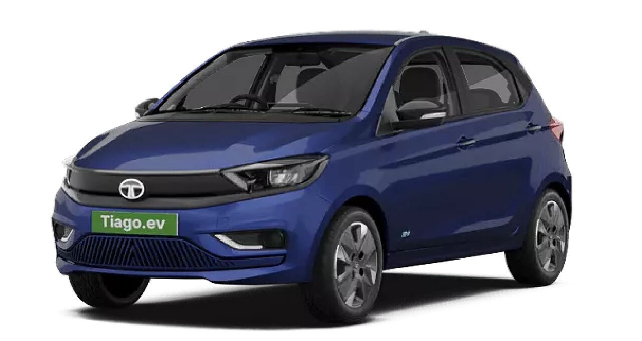 TATA Tiago EV in Arizona Blue