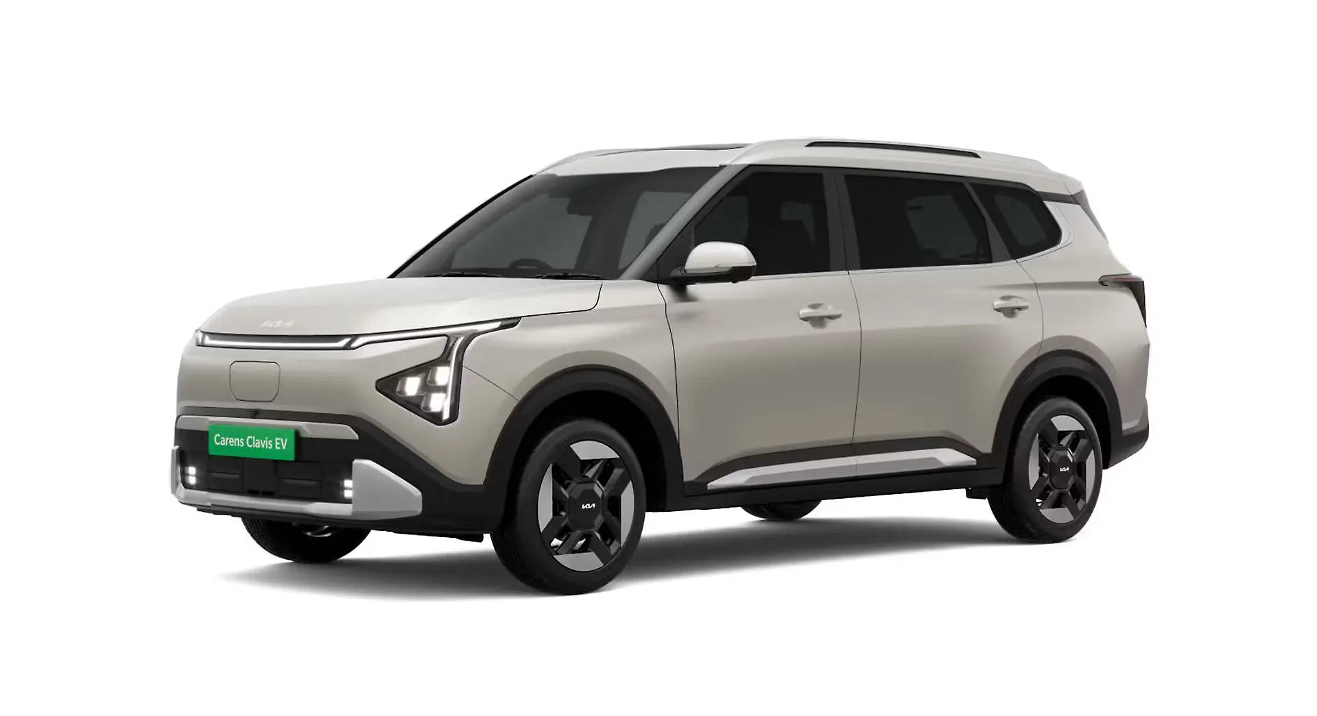 Kia Carens Clavis EV HTX E SR in Ivory Silver Matte