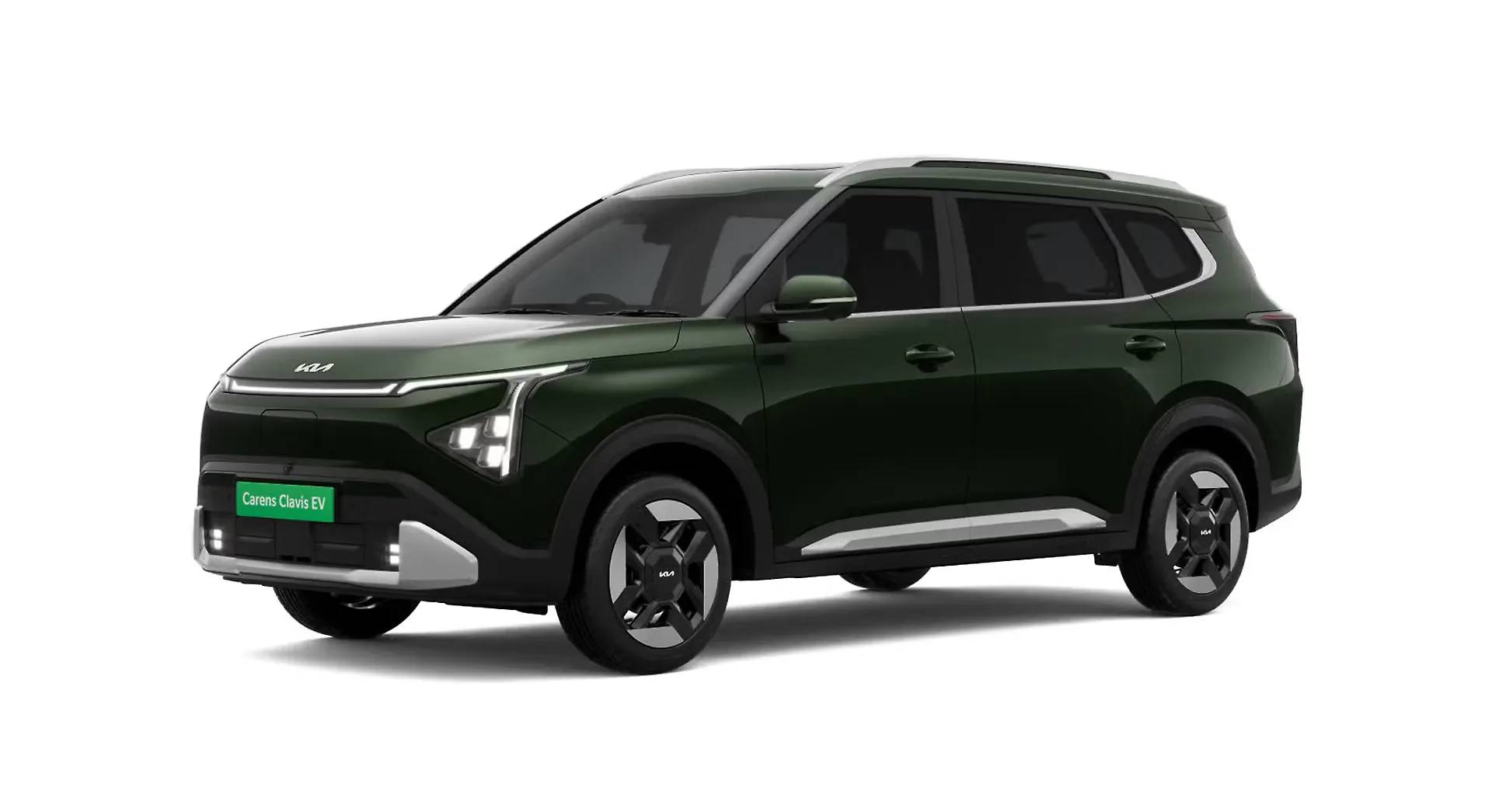 Kia Carens Clavis EV HTX E SR in Pewter Olive