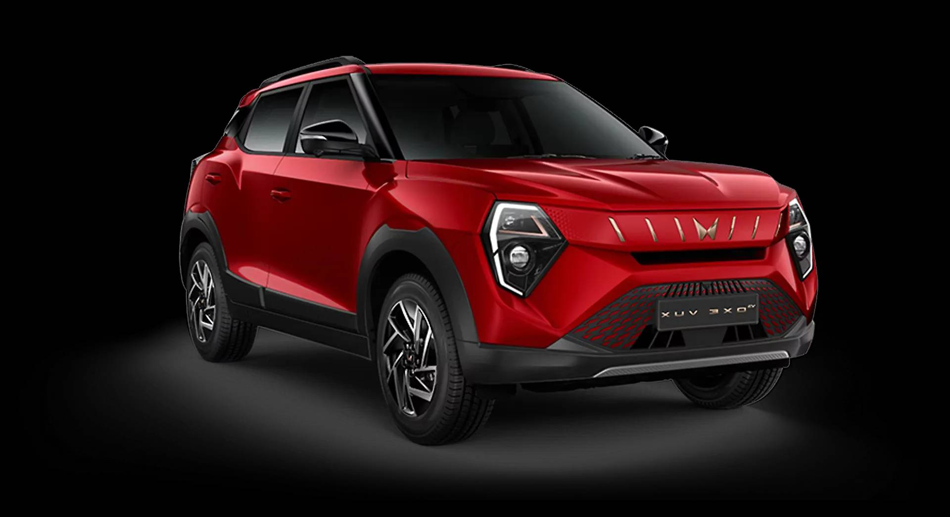 Mahindra 3XO EV AX5 in Tango Red