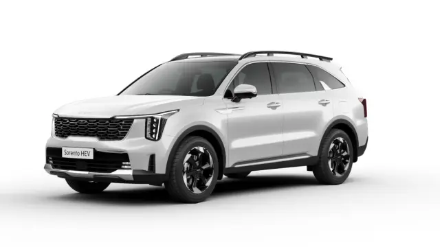 Kia Sorento HTX(A) Hybrid 7S AWD in Glacier White Pearl
