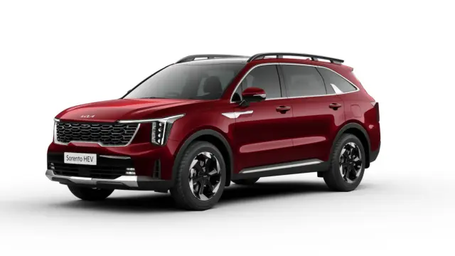 Kia Sorento HTX(A) Hybrid 7S AWD in Magma Red