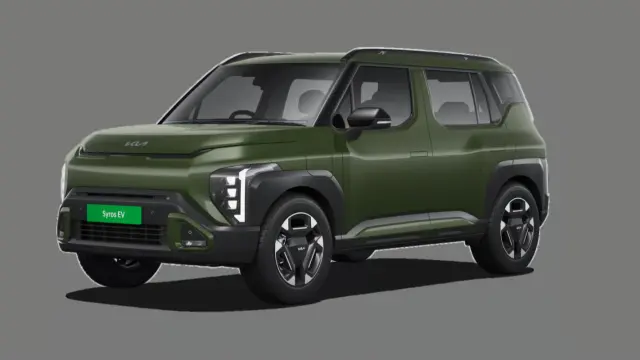 Kia Syros EV in Pewter Olive