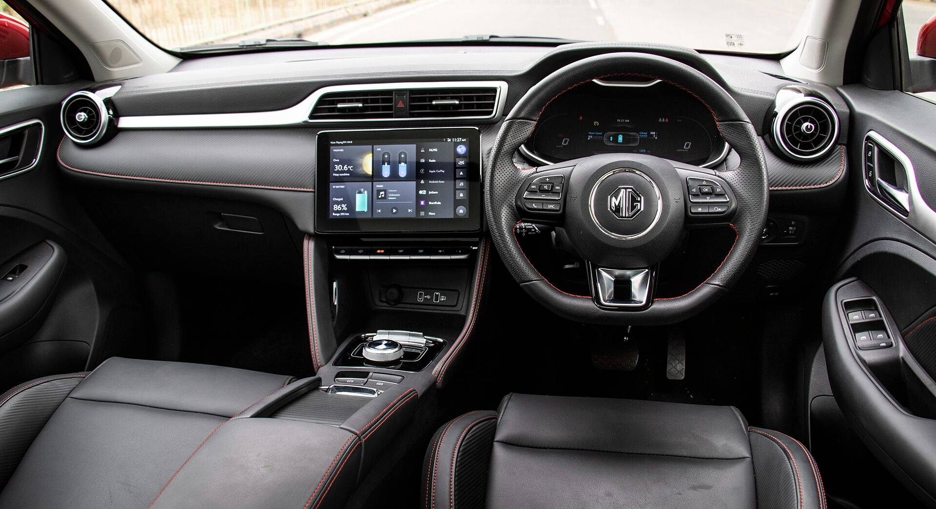 MG ZS EV interior view 1