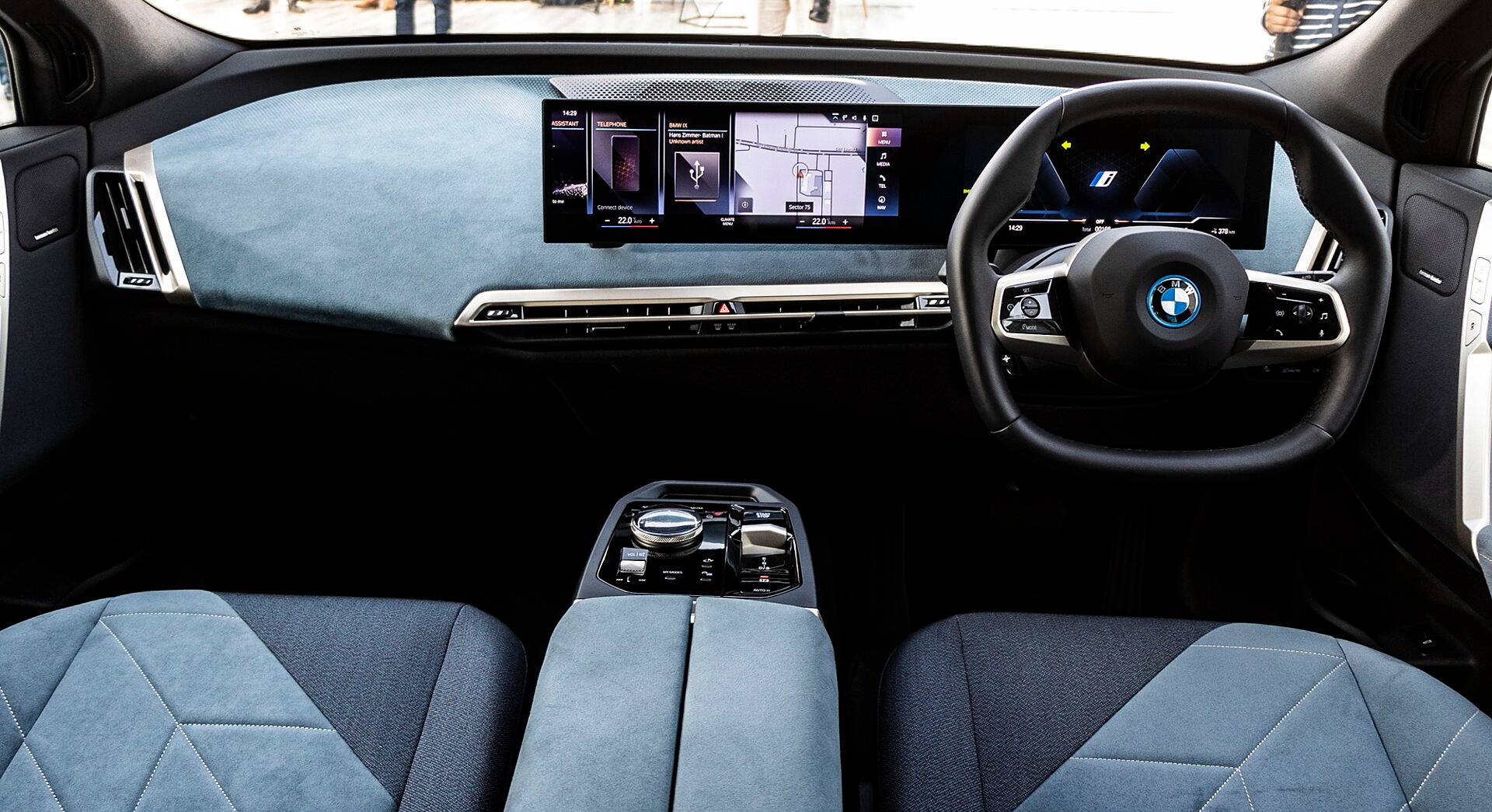BMW iX xDrive50 interior view 1