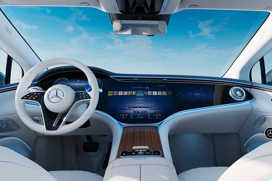 Mercedes-Benz EQS 580 4Matic interior view 1