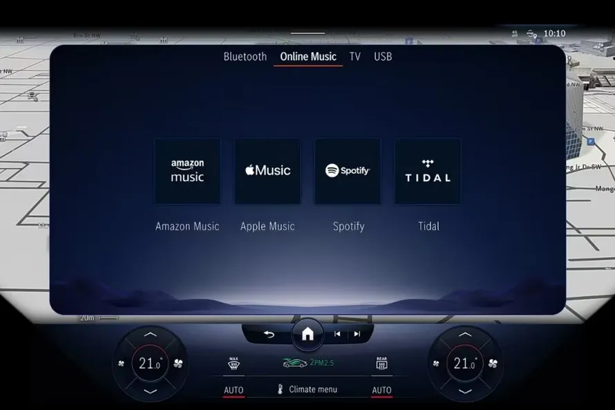 Mercedes-Benz EQE 500 4Matic interior view 10