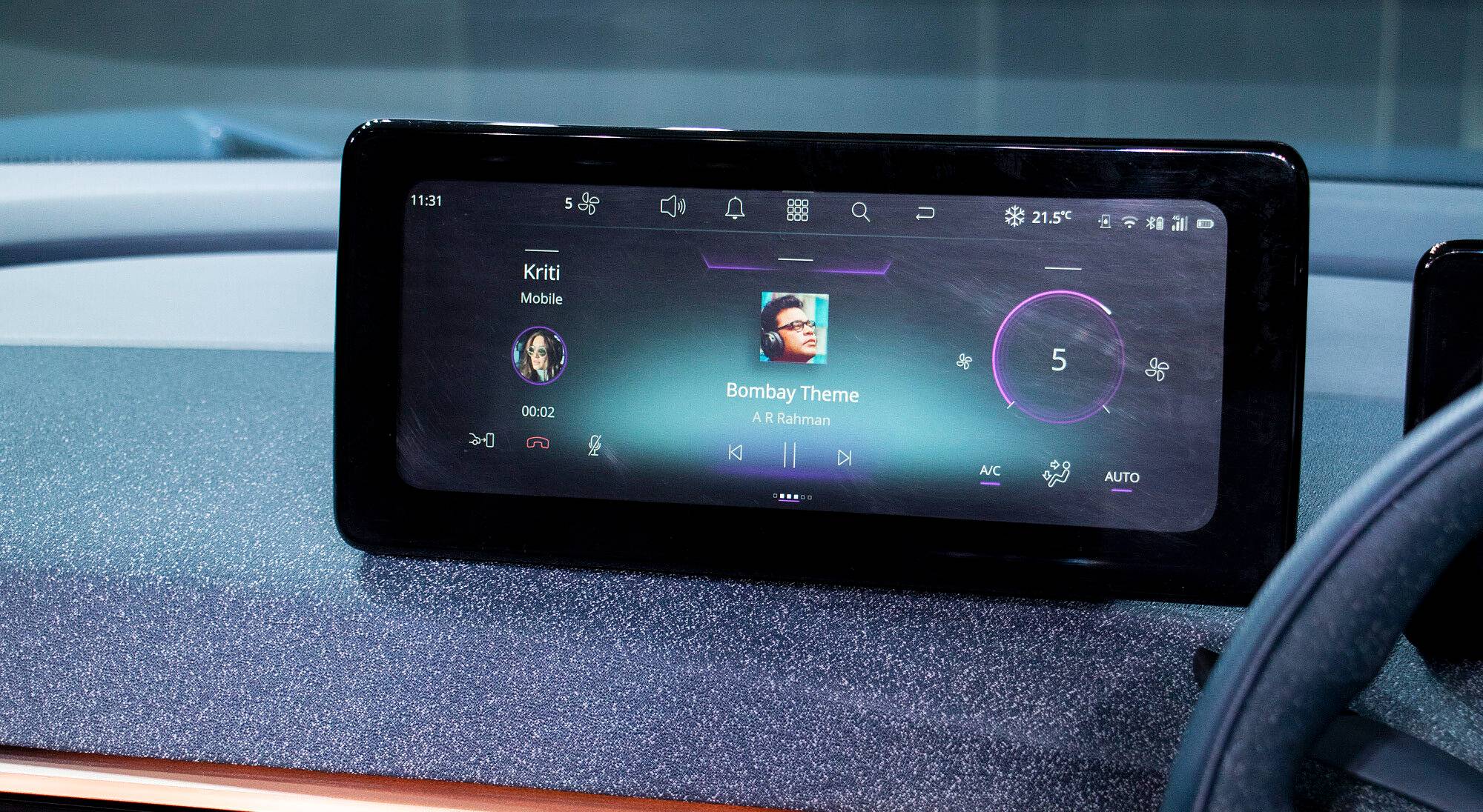 TATA Curvv EV interior view 10