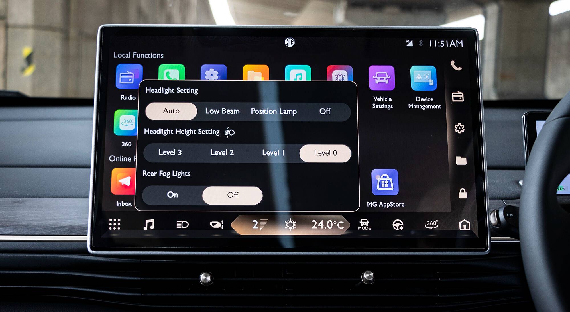 MG Windsor EV interior view 6