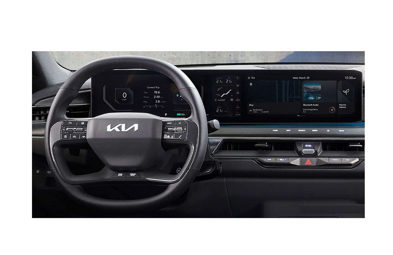 Kia EV9 interior view 1