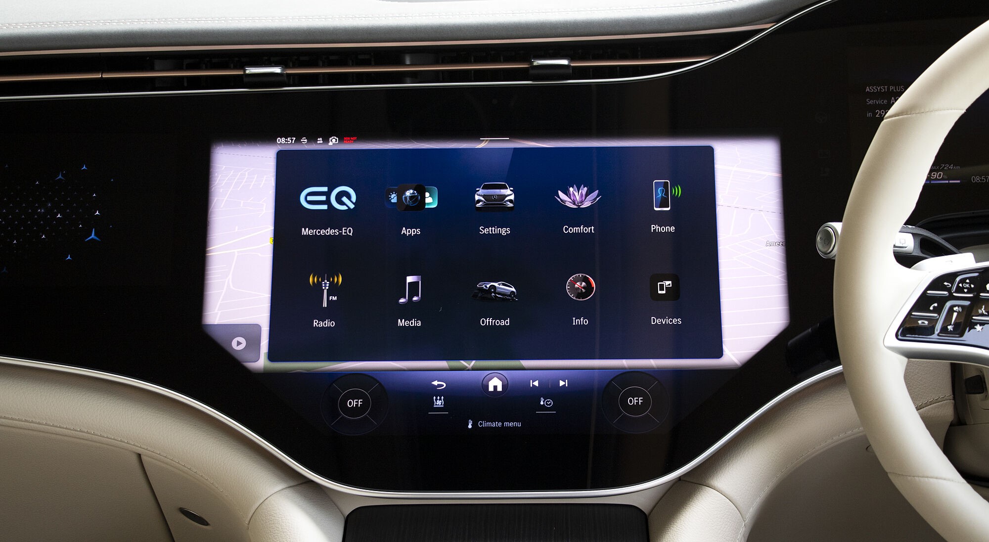 Mercedes-Benz EQS SUV 580 4Matic interior view 4