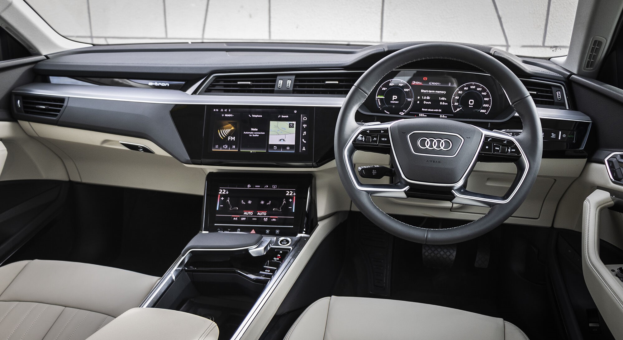 Audi Q8 e-tron interior view 1