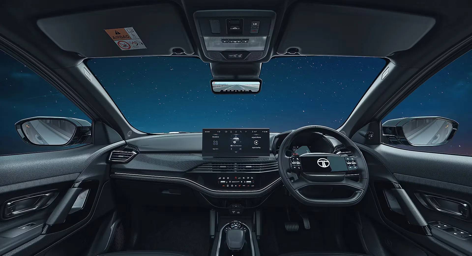 Tata Harrier EV interior view 1