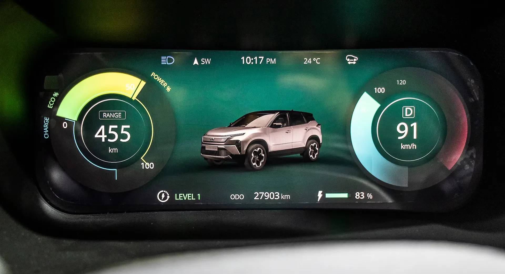 Tata Harrier EV interior view 11