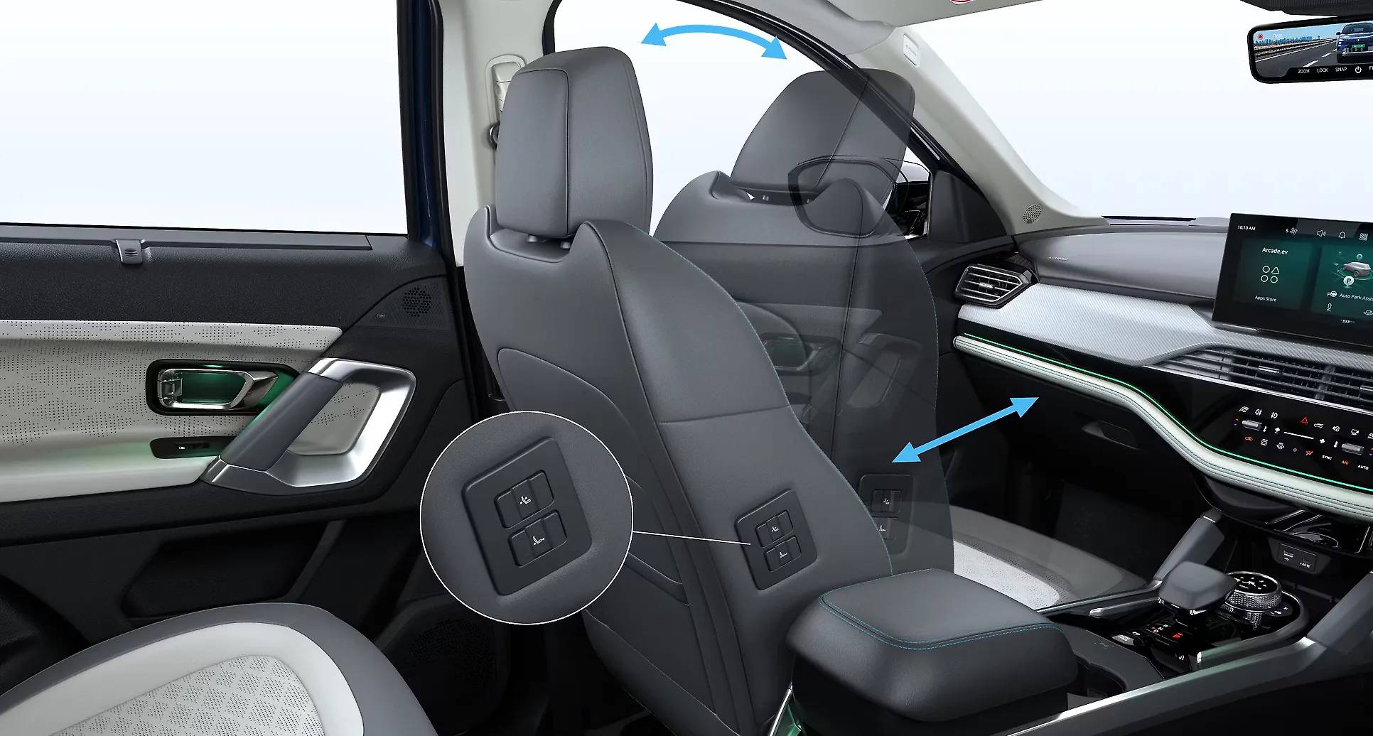 Tata Harrier EV interior view 16