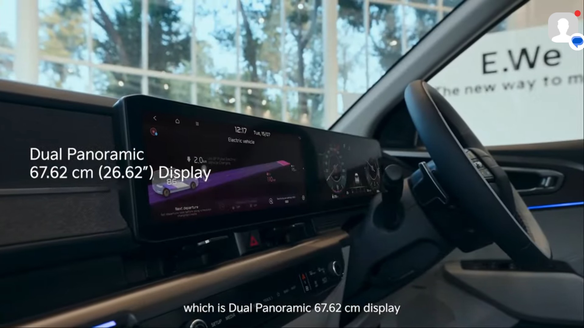 Kia Carens Clavis EV interior view 8