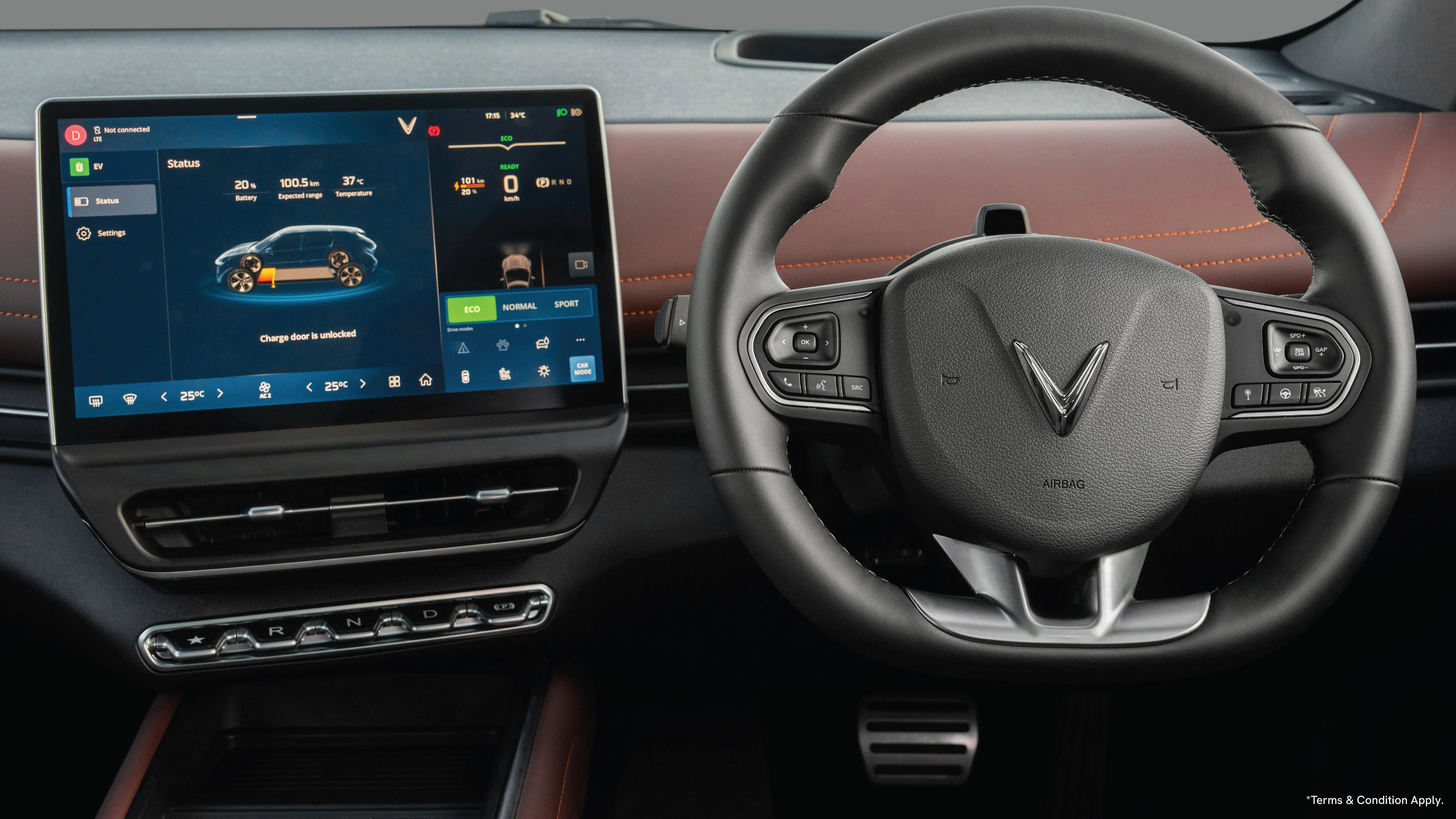VinFast VF7 interior view 1