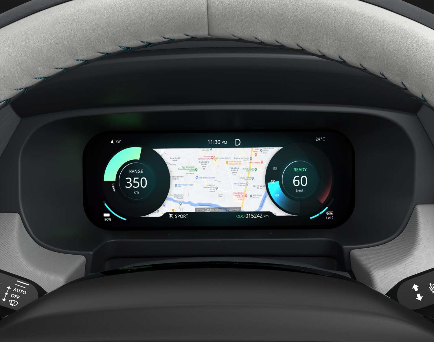 Tata Punch EV 40 interior view 5
