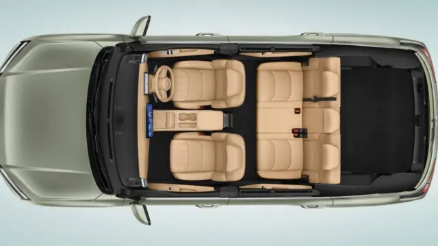 MG Hector Tomahawk EV interior - 5 Seater Top View - image
