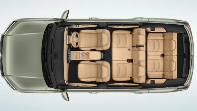 MG Hector Tomahawk EV interior - 7 Seater Top View - image