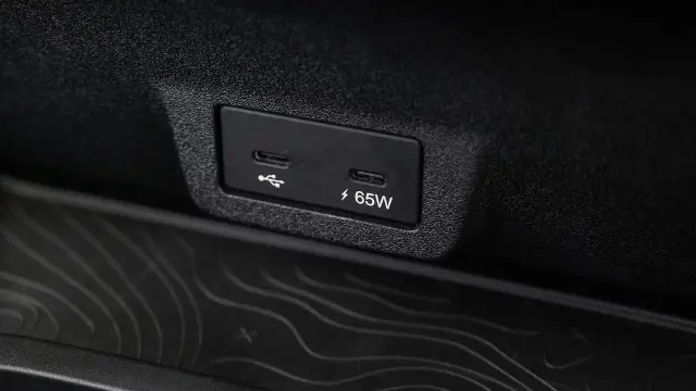 Tata Sierra EV interior - Mobile Charging Port and USB - image