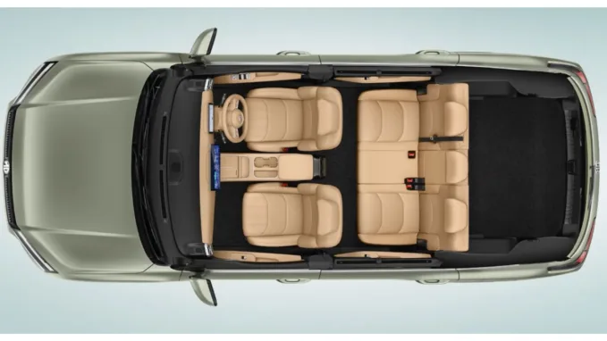 The MG Hector Tomahawk EV features a three-row cabin layout with seating for up to seven occupants.