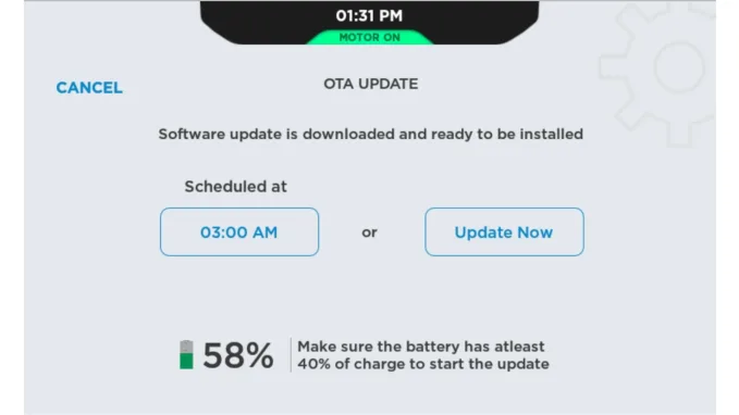 The OTA experience has been seamless.