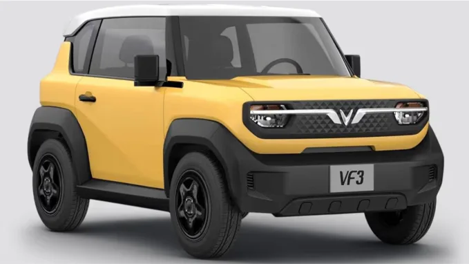 The rugged VF 3 micro-SUV is designed to challenge urban entry-level EVs like the MG Comet and Tata Punch.ev